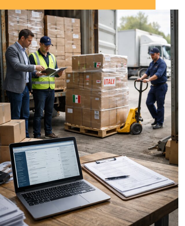 Доставка грузов из Италии: морские и авиаперевозки от 18297