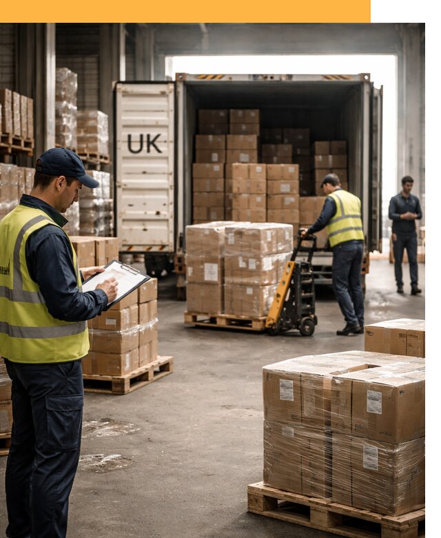 Доставка грузов из Великобритании с таможенным оформлением от 12706