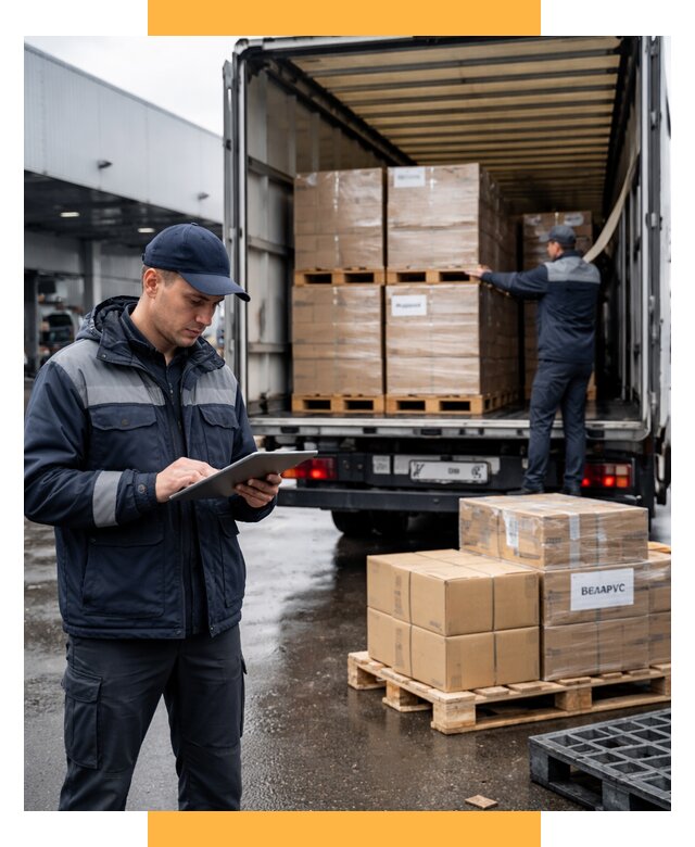 Доставка грузов из Беларуси от 15248 р. логистика СетСервис-Кро