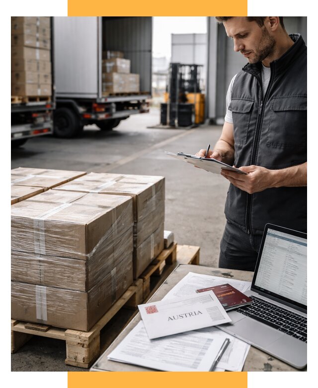 Доставка в Австрию от 66073 р. Логистика и экспорт СетСервис-Кро