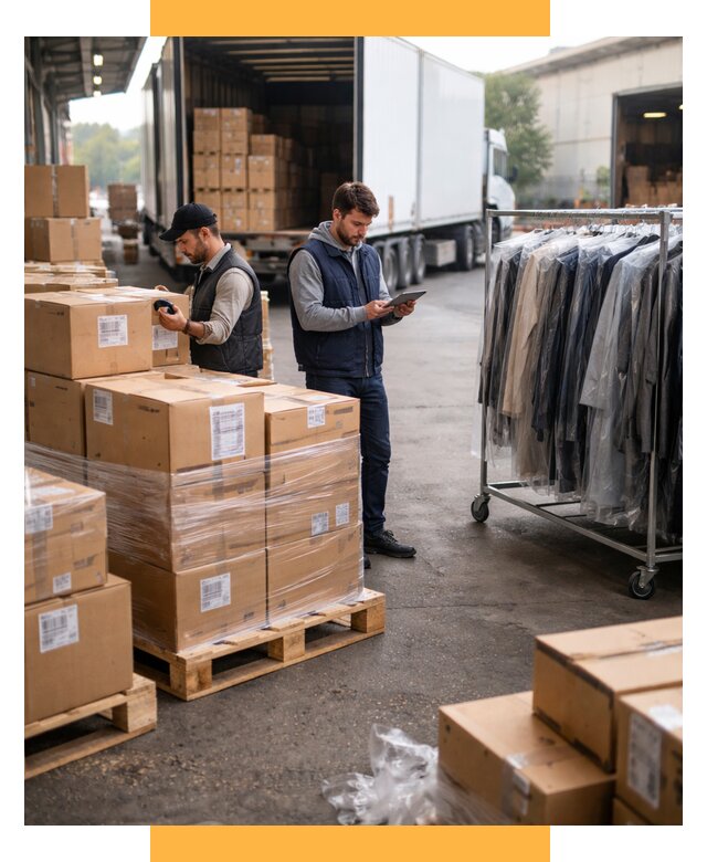 Перевозка и доставка одежды из Китая от 7624 р., СетСервис-Кро