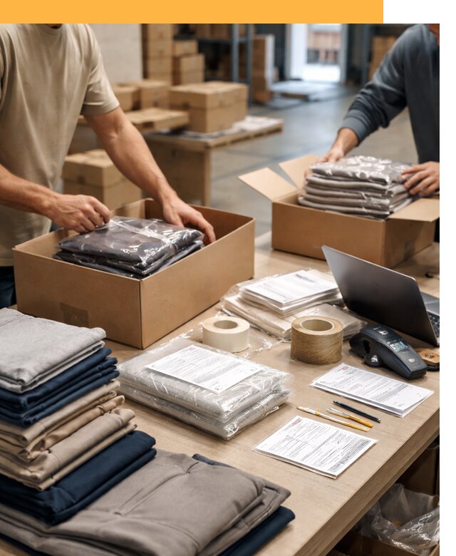 Перевозка одежды по миру от 7624 руб. с таможенным оформлением