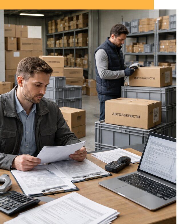 Таможенное оформление автозапчастей по выгодным тарифам от 8640